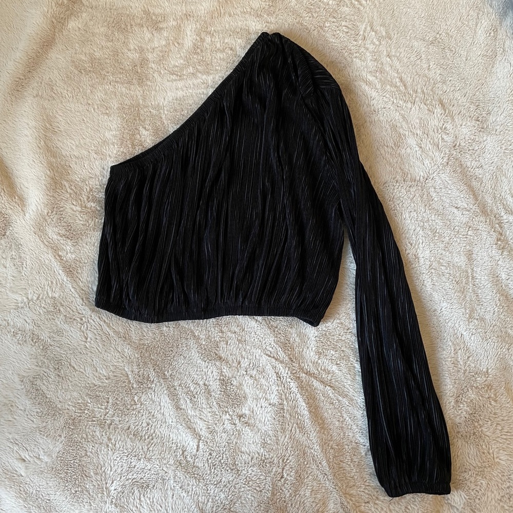 Express one shoulder crop top